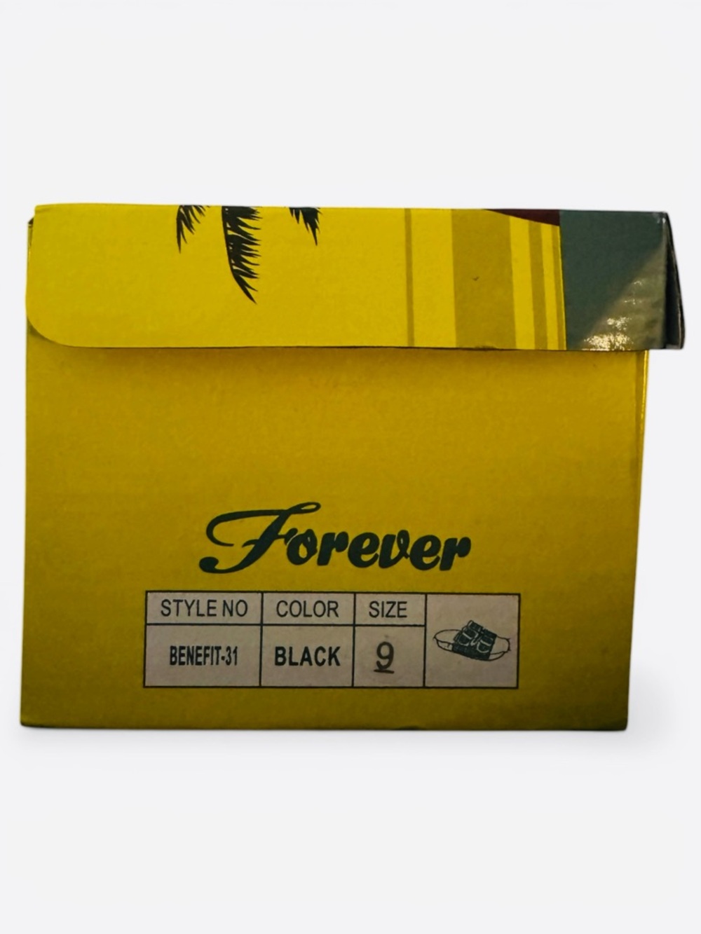 Forever Link Benefit-31 Rhinestone Black Faux-Fur Double-Buckle Slide Sandals 🖤💎 - Picture 9 of 9